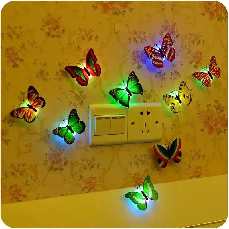 LED Butterfly Night Light Pack Of (6 Pcs)