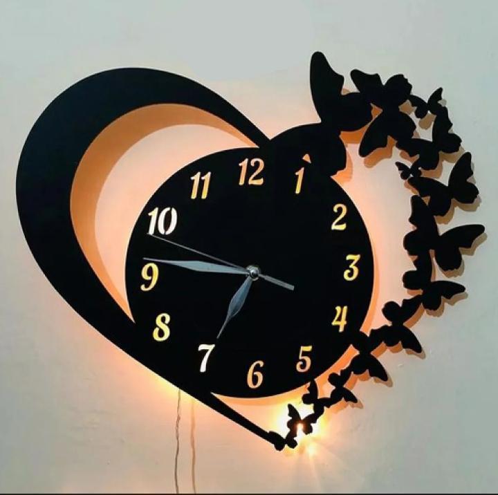 Analog Wall Clock With Light - Ashiyna Shopping Mall